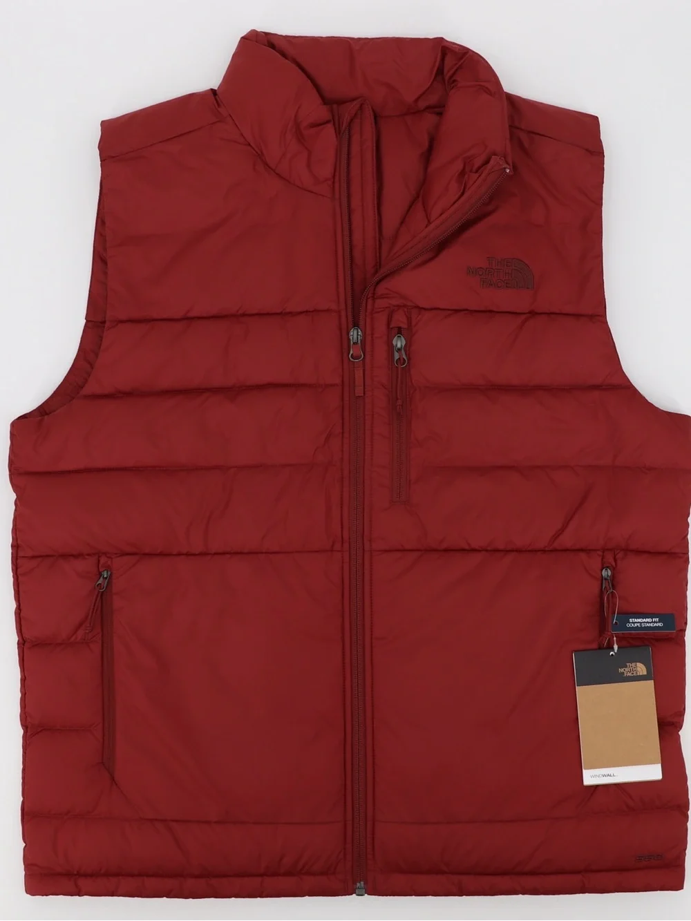 The North Face Men’s Aconcagua 2 Small Down Vest Brick House Red New Authentic